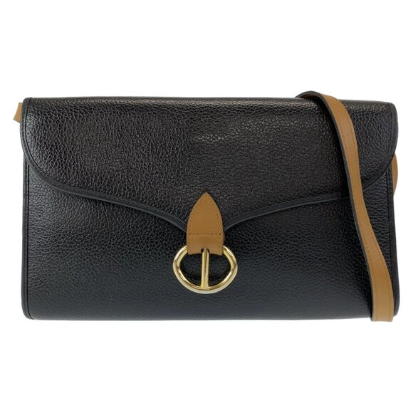 DIOR Vintage Black Leather Shoulder Bag - Picture 1 of 10